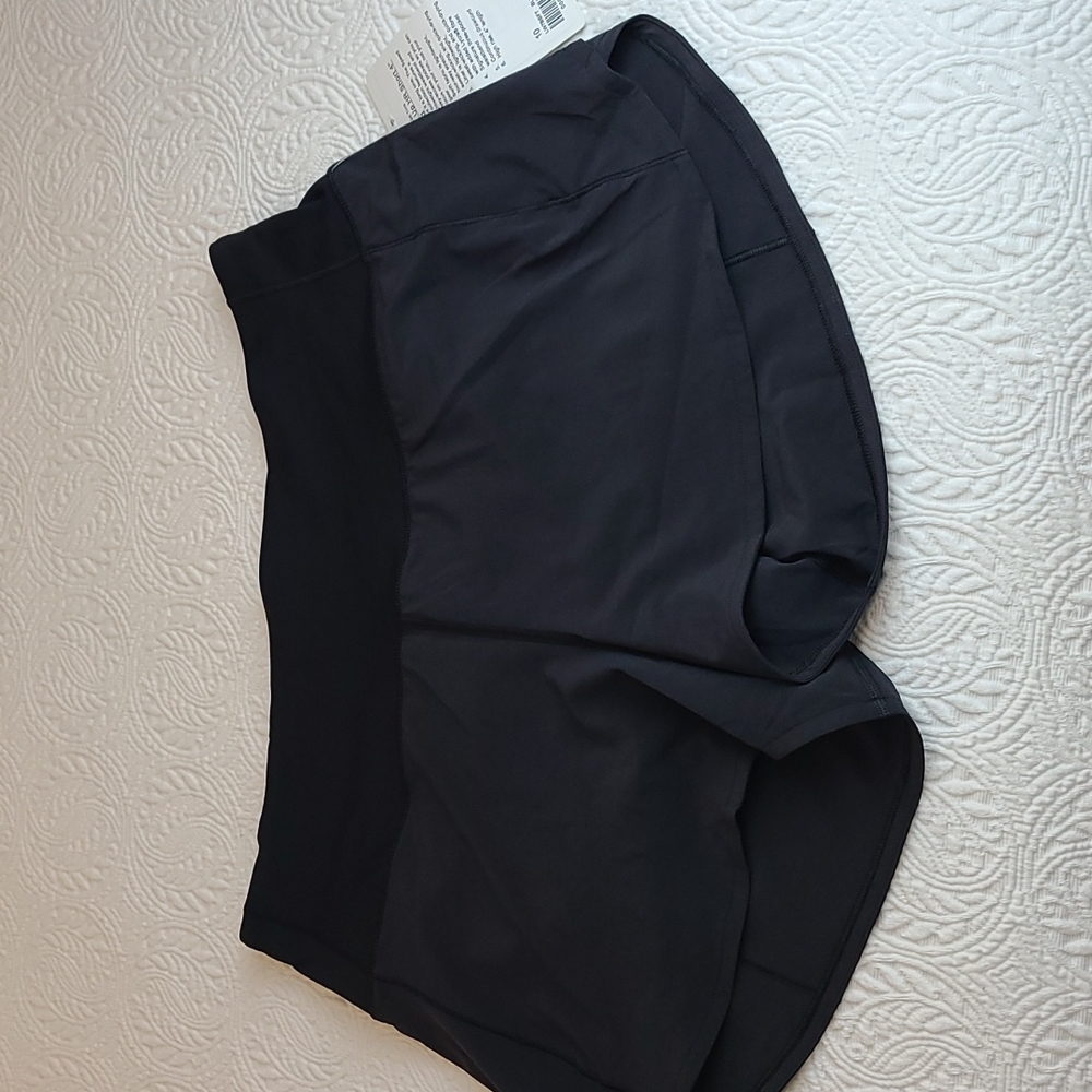 NWOT LululemonSpeed Up HR Short 4" *Lined Black